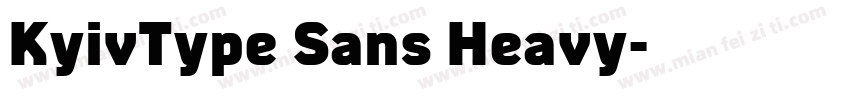 KyivType Sans Heavy字体转换